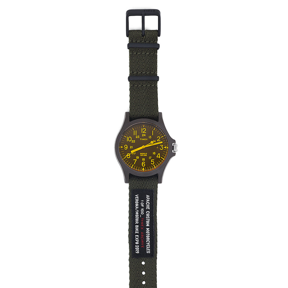 TIMEX LIMITED EDITION WATCH - YELLOW/GREEN