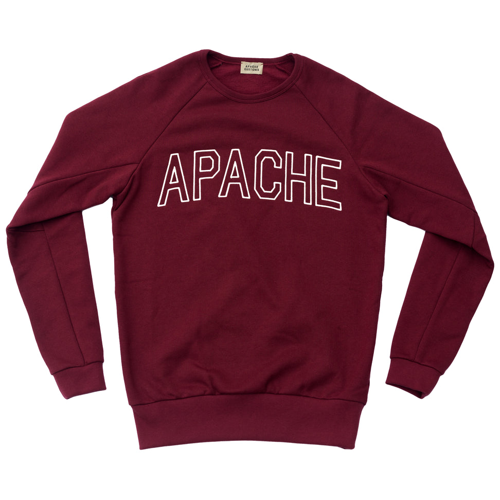 COLLEGE SWEATSHIRT - BORDEAUX