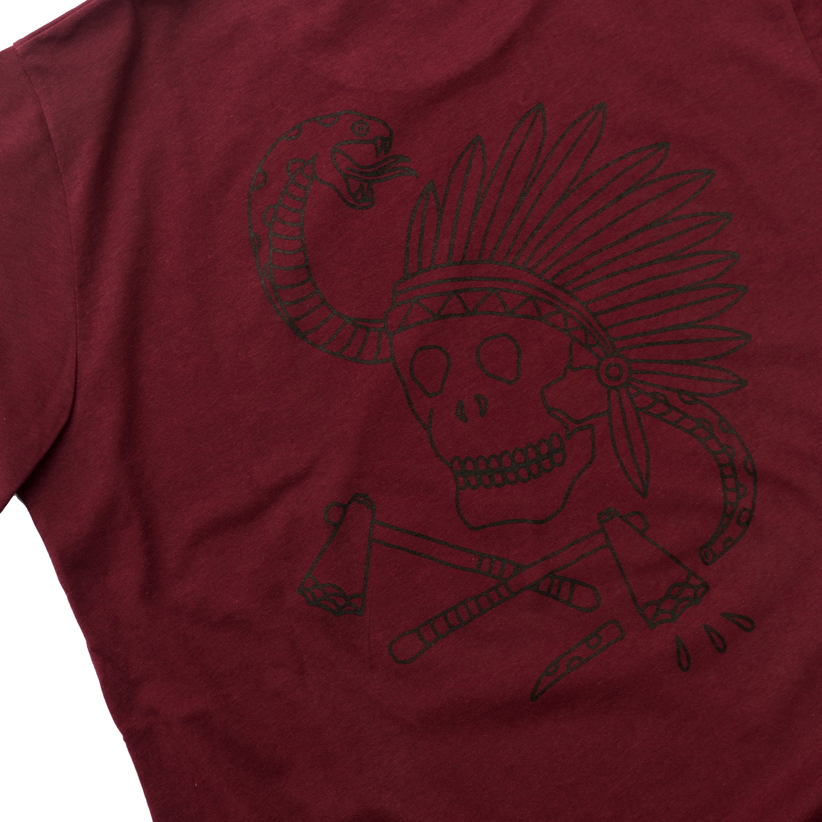 SNAKE TEE - BORDEAUX