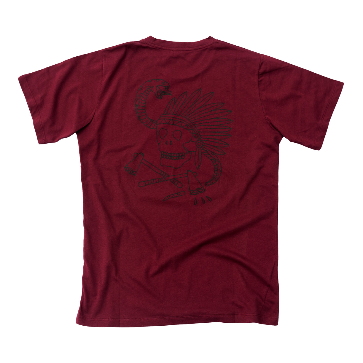 SNAKE TEE - BORDEAUX