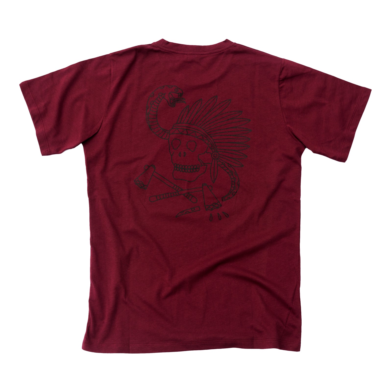 SNAKE TEE - BORDEAUX