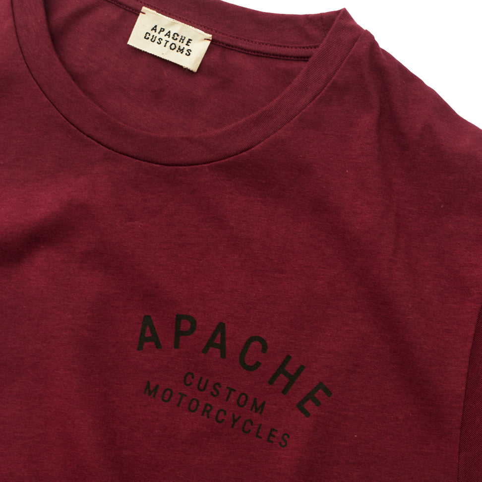CREW TEE - BORDEAUX